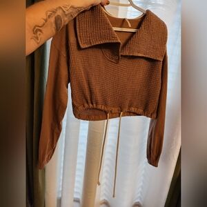 We The Free Waffle Crop Hoodie